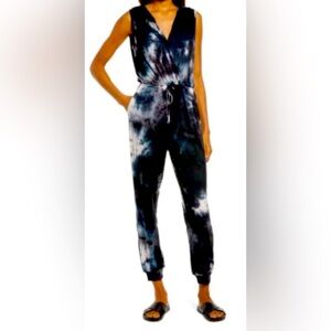 Anistar Loose fit tye dye jumpsuit sleeveless  size small